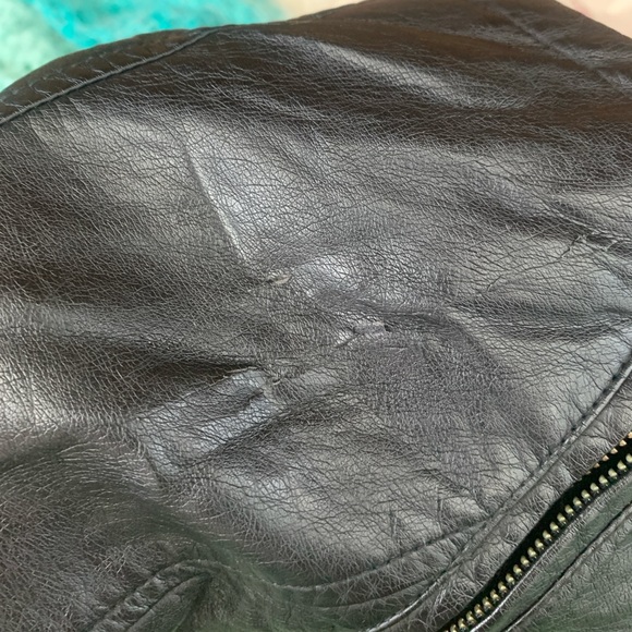 Uniqlo Faux Leather Biker Vest SMALL - Picture 6 of 6